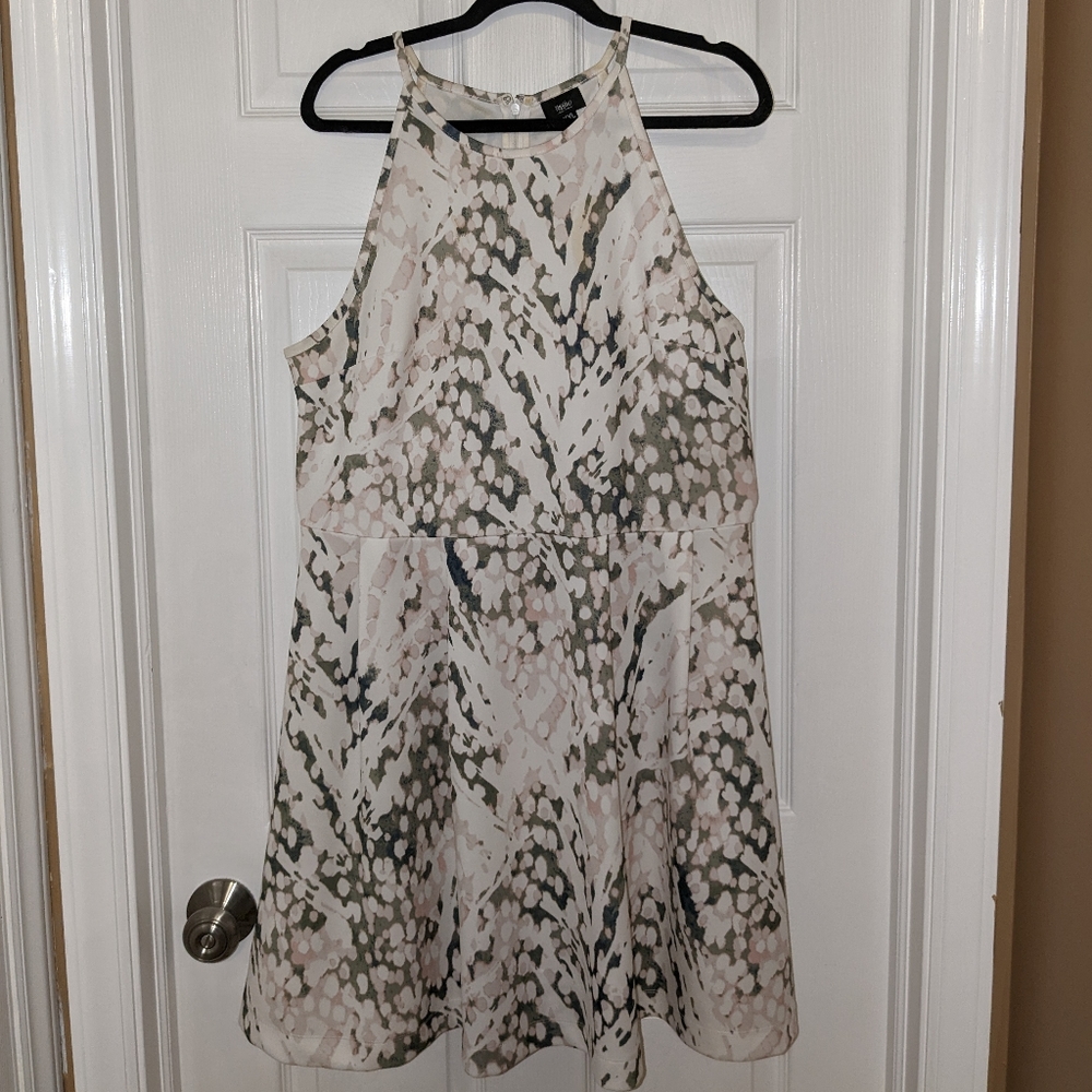 Patterned mini dress